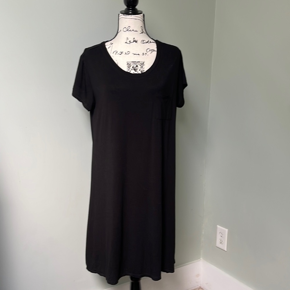 41 Hawthorn T-shirt dress, black, SZ XL